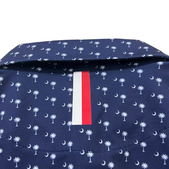 Rhoback Performance Polo Shirt Men's XL Blue Palmetto South Carolina - Picture 4 of 4